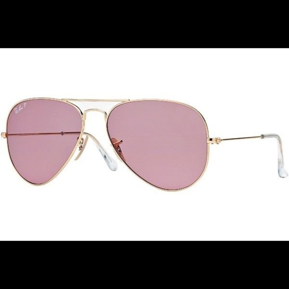 Ray-Ban 58mm Pink Lense Aviator Sunglasses